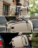 Tolaccea Carry on Travel Backpack, TSA Friendly Flight Approved Laptop Backpack Duffle Bag for Men Women with Dual Laptop Storage for 17.3", USB Charging Port, Business Rucksack 40L - 50L Expandable
