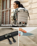 Tolaccea Carry on Travel Backpack, TSA Friendly Flight Approved Laptop Backpack Duffle Bag for Men Women with Dual Laptop Storage for 17.3", USB Charging Port, Business Rucksack 40L - 50L Expandable