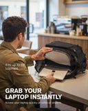 Tolaccea Travel Backpack Carry On 40L, Large Laptop Backpack with 3 Packing Cubes, Flight Approved Duffel Luggage Bag for Men Women, Water-resistant Business Rucksack Daypack, Fits 15.6" Laptop, Black