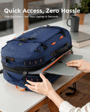 Tolaccea Travel Backpack for Men Women, 40L - 50L Carry On Backpack with Wet Dry Compartment, Flight Approved Laptop Daypack Fits 15.6", Convertible Expandable Large Rucksack Duffel Bag for Work Travel