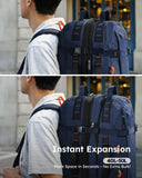 Tolaccea Travel Backpack for Men Women, 40L - 50L Carry On Backpack with Wet Dry Compartment, Flight Approved Laptop Daypack Fits 15.6", Convertible Expandable Large Rucksack Duffel Bag for Work Travel