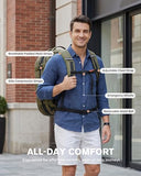 Tolaccea Travel Laptop Backpack for Men Women, 40L-50L Expandable Carry On Backpack with Wet Dry Compartment, TSA Approved Daypack Fits 16 Inch Laptop, Convertible Rucksack Duffel Bag for Work Travel