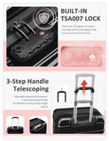 Tolino Carry on Luggage 22x14x9 Airline Approved - 20 Inch Hardside Suitcase with Wheels TSA Lock, PC+ABS Lightweight Carry on Suitcases for Women and Men