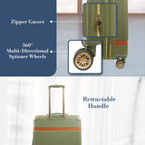 Tommy Bahama 30.5 Inches Rolling Luggage, Hard - Sided Suitcases with Spinner Wheels, Olive