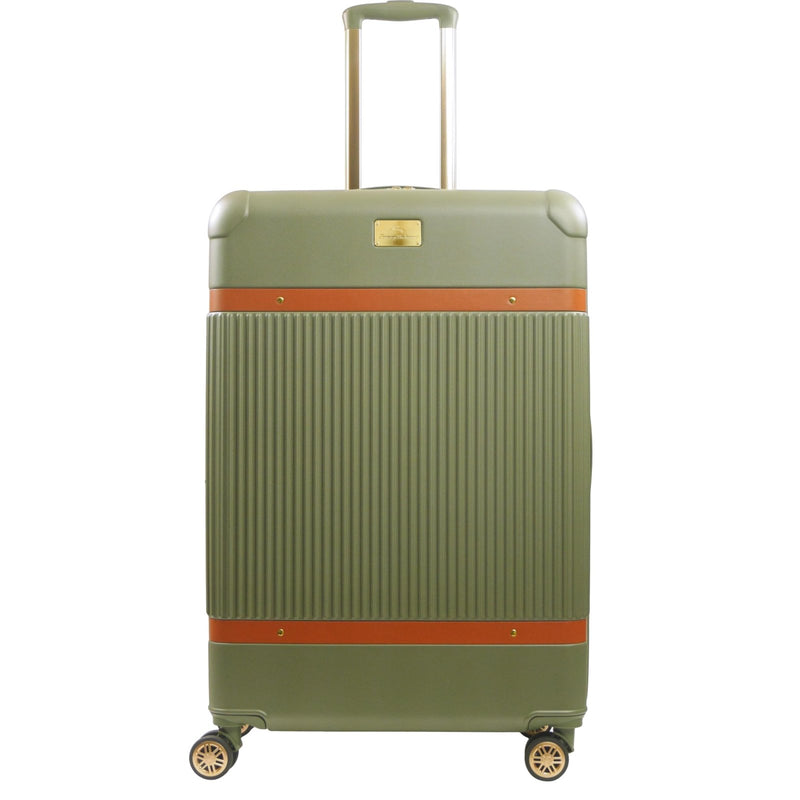 Tommy Bahama 30.5 Inches Rolling Luggage, Hard - Sided Suitcases with Spinner Wheels, Olive