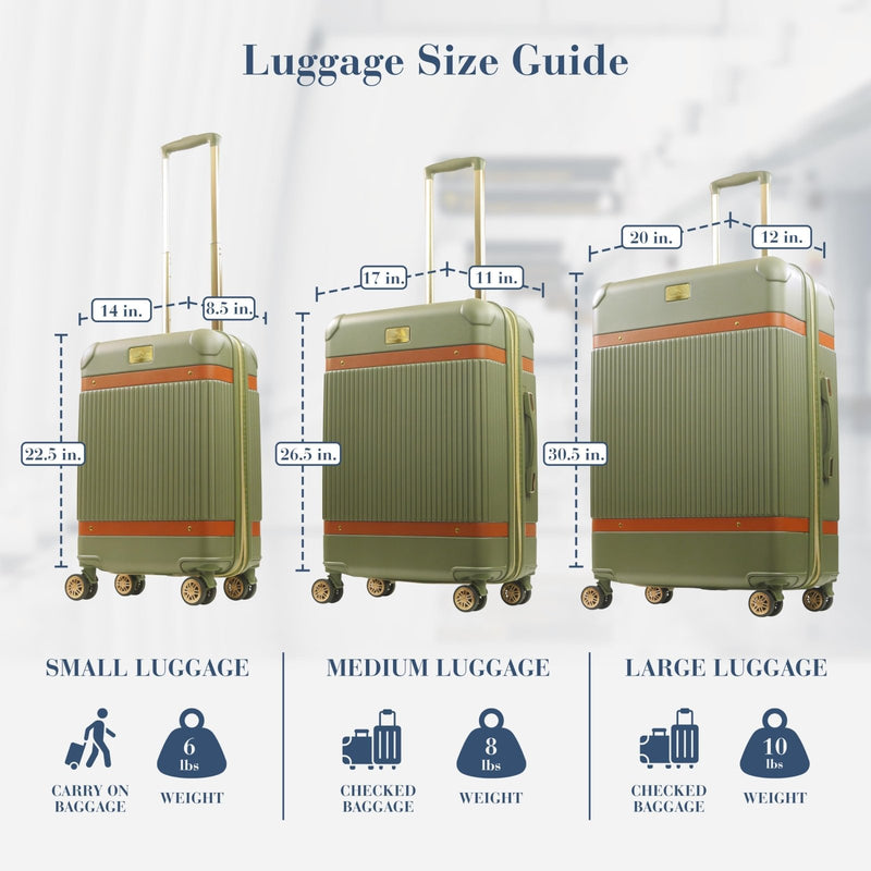 Tommy Bahama 30.5 Inches Rolling Luggage, Hard - Sided Suitcases with Spinner Wheels, Olive