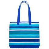 Tommy Bahama Beach Tote Bag, Carryall with Zip Pouch Handbag, Ocean Stripe Print