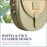 Tommy Bahama Crossbody Bag, Women's Mini Handbag, Woven Design and Adjustable Shoulder Strap, Sage, One Size