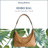 Tommy Bahama Hobo Bag, Women's Zip - Top Handbag with Adjustable Shoulder Strap, Tan, One Size