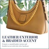 Tommy Bahama Hobo Bag, Women's Zip - Top Handbag with Adjustable Shoulder Strap, Tan, One Size