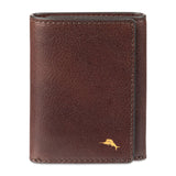 Tommy Bahama Mens Leather Trifold Wallet Brown