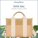 Tommy Bahama Tote Bag, Women's Modern Handbag with Adjustable Shoulder Strap, Tan, One Size