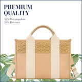 Tommy Bahama Tote Bag, Women's Modern Handbag with Adjustable Shoulder Strap, Tan, One Size