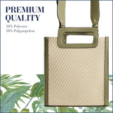 Tommy Bahama Tote Bag, Women's North/South Shoulder Bag with Modern Woven Design and Adjustable Shoulder Strap, Sage