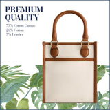 Tommy Bahama Women's Tote Bag, North South Canvas Travel Purse Handbag with Adjustable Shoulder Strap and Leather Trim, Natural