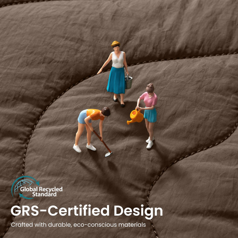 tomtoc 10L Crossbody Sling Bag Backpack for Women, Trendy Puffer Quilted Padded Bag for 13 - inch Macbook Air, Macbook Neo A18, 11" iPad Air/Pro, Nintendo Switch 2, Lightweight Travel Chest Bag Daypack