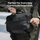 tomtoc 10L Laptop Messenger Shoulder Bag for 14 - inch MacBook Pro M5, 13" MacBook Neo & Air & iPad Pro M5/Air M4, Minimalist Crossbody Bag, Water - resistant EDC Sling Pack for Business, Travel, Work