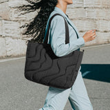 tomtoc 14 - inch Puffy Laptop Tote Bag for Women 10L, Lightweight Puffer Work Tote with Padded Device Compartment for 13/14 - inch MacBook Laptop, Organized Work Bag for Office, Business, Daily Essentials