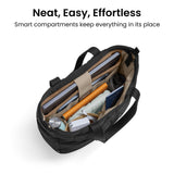 tomtoc 14 - inch Puffy Laptop Tote Bag for Women 10L, Lightweight Puffer Work Tote with Padded Device Compartment for 13/14 - inch MacBook Laptop, Organized Work Bag for Office, Business, Daily Essentials