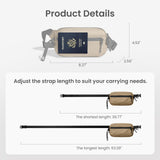 tomtoc 1.5L Sling Bag with RFID Blocking, Crossbody Bag Minimalist Chest Shoulder Pack for Men and Women, Water - resistant Lightweight Carry Casual Daypack for Travel, Daily Use