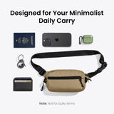 tomtoc 1.5L Sling Bag with RFID Blocking, Crossbody Bag Minimalist Chest Shoulder Pack for Men and Women, Water - resistant Lightweight Carry Casual Daypack for Travel, Daily Use