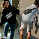 tomtoc 1.5L X - Pac Sling Bag with RFID Blocking, Crossbody Bag Minimalist Chest Shoulder Pack for Men/Women, Water - resistant Lightweight Casual Funny Pack for Travel, Daily Commute