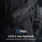 tomtoc 1.5L X - Pac Sling Bag with RFID Blocking, Crossbody Bag Minimalist Chest Shoulder Pack for Men/Women, Water - resistant Lightweight Casual Funny Pack for Travel, Daily Commute