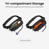 tomtoc 1.5L X - Pac Sling Bag with RFID Blocking, Crossbody Bag Minimalist Chest Shoulder Pack for Men/Women, Water - resistant Lightweight Casual Funny Pack for Travel, Daily Commute