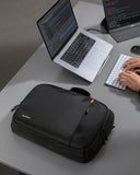 tomtoc 16 - inch Dual Compartment Laptop Briefcase for 2 Laptops, Business Protective Laptop Messenger Shoulder Bag for a Laptop+ a Portable Monitor, Water - resistant Multi - functional Computer Work Bag