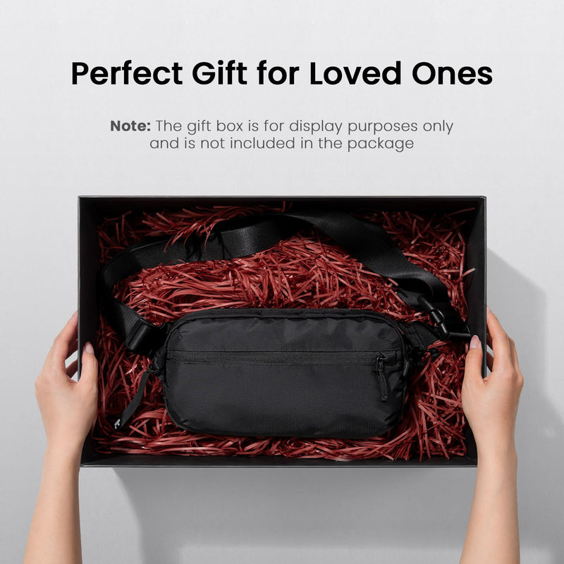 tomtoc 3.5L Sling Bag with RFID Blocking, Crossbody Bag Chest Shoulder Pack for Men and Women, Water - resistant Lightweight Casual Waist Fanny Pack for Travel/Daily Use