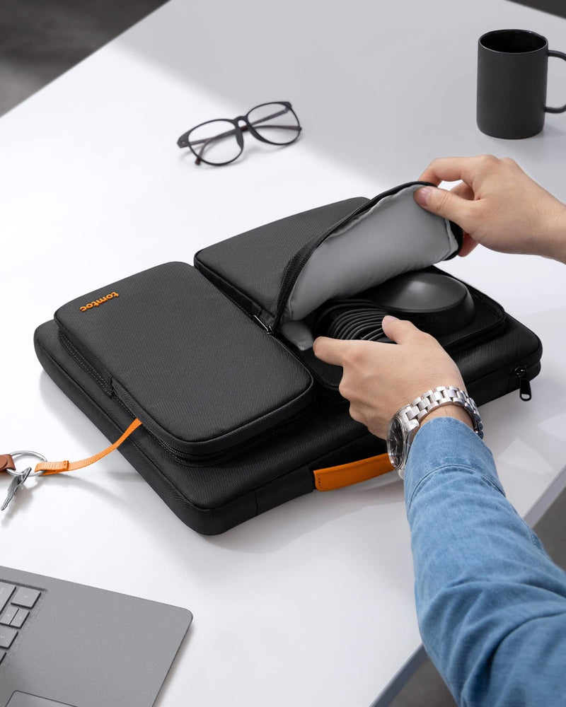 tomtoc 360 Protective Laptop Carrying Case for 15.6 - 16.2 Inch Acer Aspire 5/7, Lenovo Legion 5i Pro Gen 7, The Razer Blade 17, Dell Inspiron 16/XPS 17, LG Gram 17, More Asus Thinkpad Chromebooks