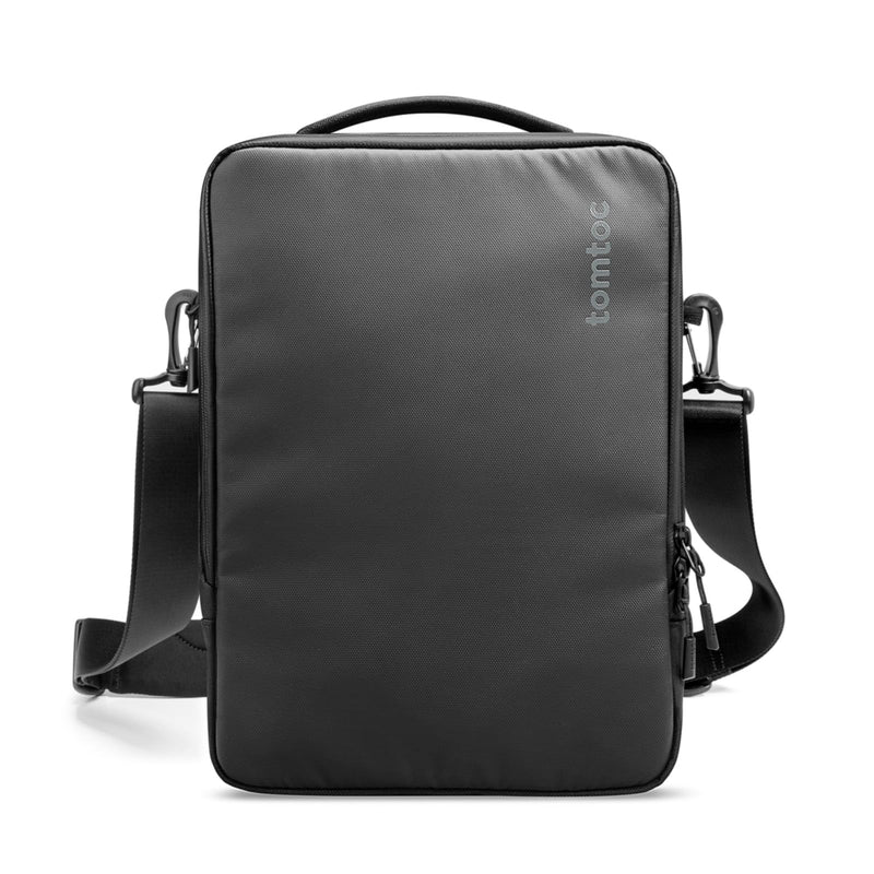tomtoc 360 Protective Laptop Shoulder Bag for 16 - inch MacBook Pro M4/M3/M2/M1 Pro/Max A3403 A3186 A2991 2024 - 2021, 15 - inch MacBook Air M2/A3114 M2/A2941, Dell XPS 16/15, Cordura Ballistic Nylon Fabric