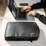 tomtoc 360 Protective Laptop Shoulder Bag for 16 - inch MacBook Pro M4/M3/M2/M1 Pro/Max A3403 A3186 A2991 2024 - 2021, 15 - inch MacBook Air M2/A3114 M2/A2941, Dell XPS 16/15, Cordura Ballistic Nylon Fabric