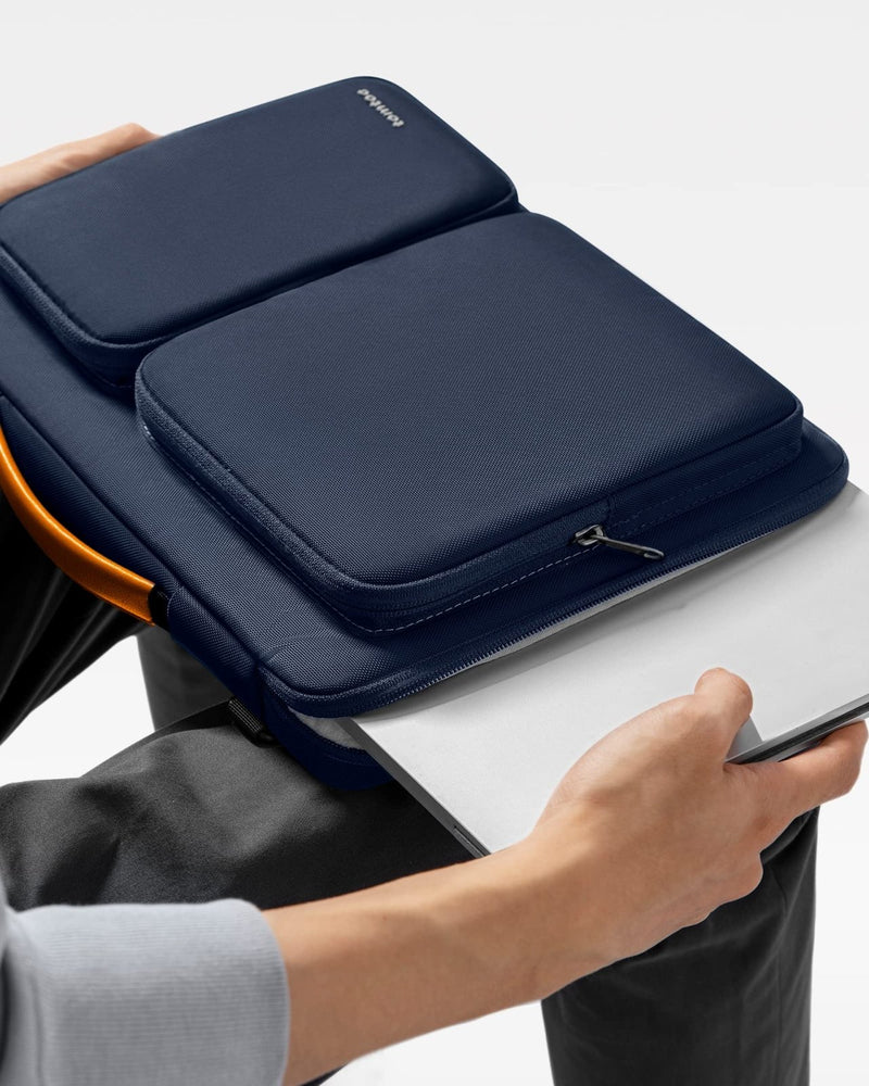 tomtoc 360 Protective Laptop Shoulder Bag for 16 - inch MacBook Pro M5/M4/M3/M2/M1 Pro/Max 2026 - 2019, Water - resistant Sleeve for Dell XPS 15 Surface Book 3 The New Razer Blade 16