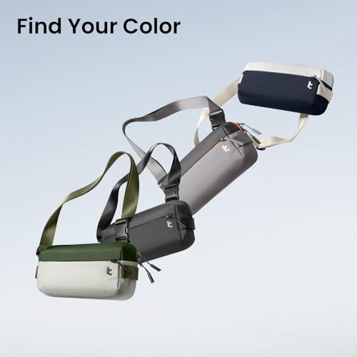 tomtoc 3L Compact EDC Sling Bag, Chest Shoulder Crossbody Sling Daypack for Men Women, Water - resistant Lightweight Everyday Carry Casual Pack for Nintendo Switch 2, Tactical, Travel, Work, Gym, Sport