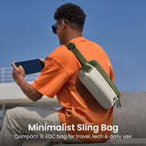 tomtoc 3L Compact EDC Sling Bag, Chest Shoulder Crossbody Sling Daypack for Men Women, Water - resistant Lightweight Everyday Carry Casual Pack for Nintendo Switch 2, Tactical, Travel, Work, Gym, Sport