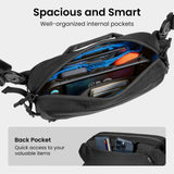 tomtoc 5.5L Sling Bag for Nintendo Switch 2/ROG Xbox Ally X, Heavy Duty Crossbody Bag for Men/Women, Water - resistant Tactical Carry Chest Daypack Travel Shoulder Pack for Steam Deck OLED, iPad mini