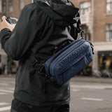 tomtoc 5.5L X - Pac Sling Bag for Nintendo Switch 2/ROG Xbox Ally X, Heavy Duty Crossbody Bag for Men, Water - resistant Carry Chest Daypack Travel Shoulder Pack for Steam Deck OLED, iPad mini, Tactical