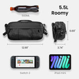 tomtoc 5.5L X - Pac Sling Bag for Nintendo Switch 2/ROG Xbox Ally X, Heavy Duty Crossbody Bag for Men, Water - resistant Carry Chest Daypack Travel Shoulder Pack for Steam Deck OLED, iPad mini, Tactical