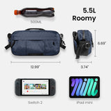 tomtoc 5.5L X - Pac Sling Bag for Nintendo Switch 2/ROG Xbox Ally X, Heavy Duty Crossbody Bag for Men, Water - resistant Carry Chest Daypack Travel Shoulder Pack for Steam Deck OLED, iPad mini, Tactical