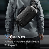 tomtoc 5.5L X - Pac Sling Bag for Nintendo Switch 2/ROG Xbox Ally X, Heavy Duty Crossbody Bag for Men, Water - resistant Carry Chest Daypack Travel Shoulder Pack for Steam Deck OLED, iPad mini, Tactical