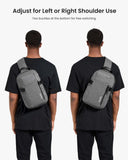 tomtoc 7L Sling Backpack Crossbody Bag for Men Women, EDC Daypack Chest Shoulder bag for 14 - inch MacBook Pro M5 Pro/Max, 13" MacBook Air, 13" iPad Air M4/Pro M5, Organized, Daily Use, Work, Travel - S