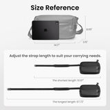 tomtoc 7L Sling bag for 2026 11 - inch iPad Air M4/M3, iPad Pro 2025 (M5/M4), iPad (A16), Water - resistant Crossbody Shoulder Bag for Men Women, EDC Casual Chest Pack for Travel, Work, Gym, Sport