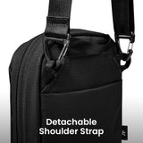 tomtoc Aviator - T37 Travel Crossbody Sling Bag with RFID Blocking, Holds 4 - 6 Passports with Anti - theft Lockable Zippers, Multiple Pockets for Cards & Documents – Organizer for Daily Use