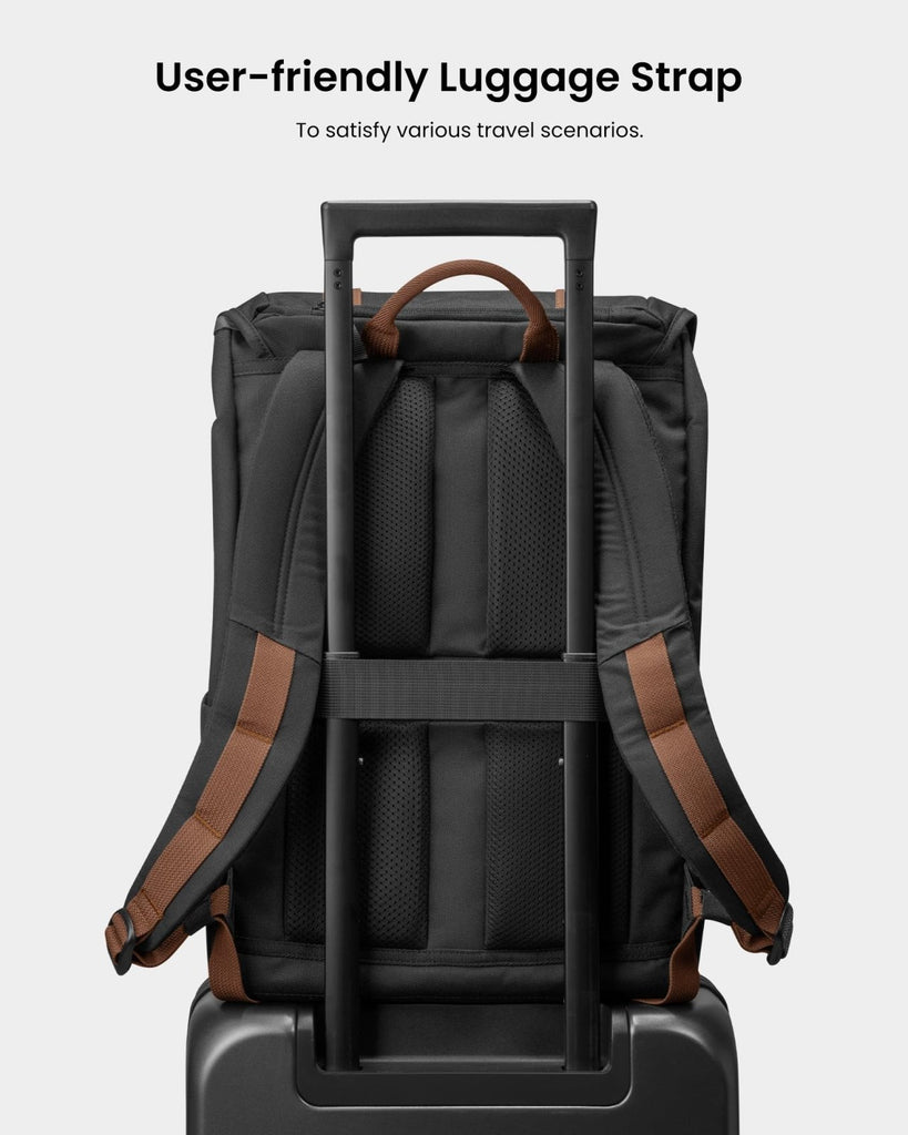 tomtoc Flap Laptop Backpack, Lightweight, Water - Resistant Casual ...