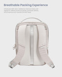 tomtoc Laptop Backpack 20L Techpack Workpack Designed for Business Professional Commuter, City EDC Backpack Daypack for 15.6 - inch Laptop, White