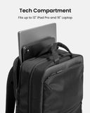 tomtoc Laptop Backpack, Laptop Bag for Men Women, 24L Everyday Computer Backpack for 16'' MacBook Pro M4, Daypack for Work, Commute, Business, College, Weekend Trip