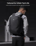 tomtoc Laptop Backpack Minimalist Daypack, UrbanEX - T65, A City Pack for Daily Commute Work, Water - resistant, Cordura Ballistic Nylon, 20L Fits 15.6 - inch Notebook, Black
