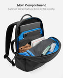 tomtoc Laptop Backpack Minimalist Daypack, UrbanEX - T65, A City Pack for Daily Commute Work, Water - resistant, Cordura Ballistic Nylon, 20L Fits 15.6 - inch Notebook, Black