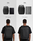 tomtoc Laptop Backpack Minimalist Daypack, UrbanEX - T65, A City Pack for Daily Commute Work, Water - resistant, Cordura Ballistic Nylon, 20L Fits 15.6 - inch Notebook, Black